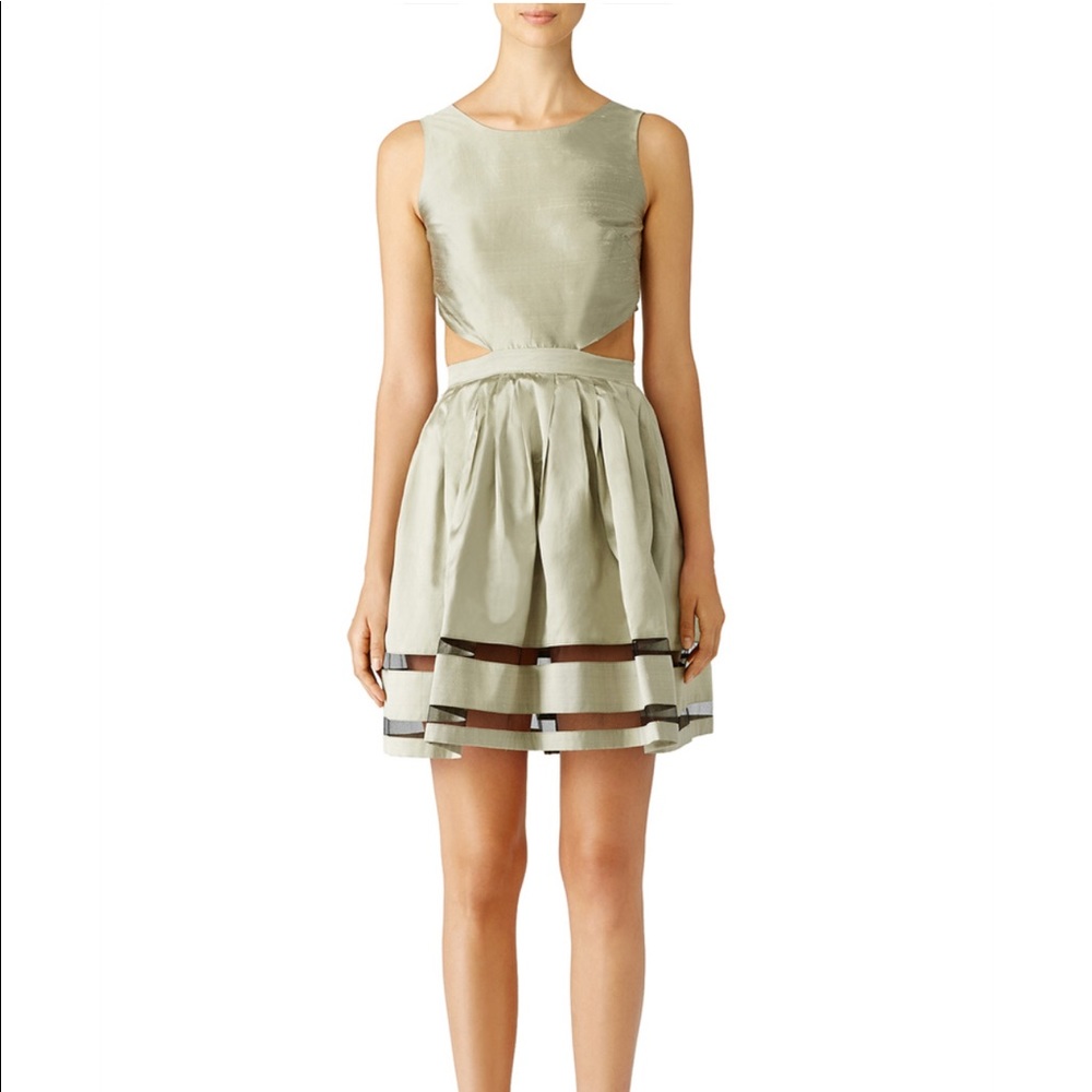 Allison Parris Green Zachary Cut Out Dress Size 12